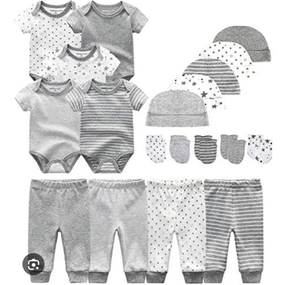 Kiddiezoom Unisex Baby Layette Essentials Giftset Clothing Set 19-Piece Size 6M